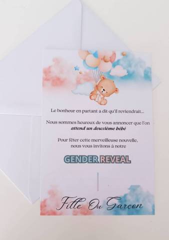 Gender reveal ballon